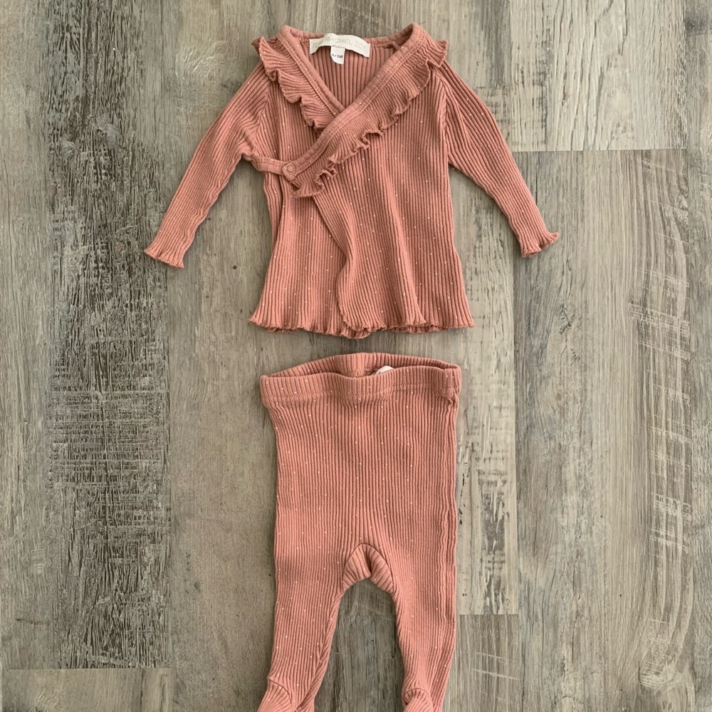 Rachel Zoe Kids Matching Set in Dusty Pink